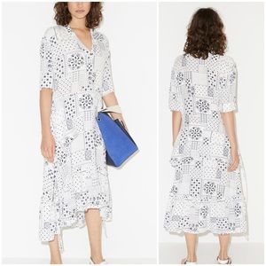 {By Malene Birger} Joi Patchwork Midi Dress, Size M/8